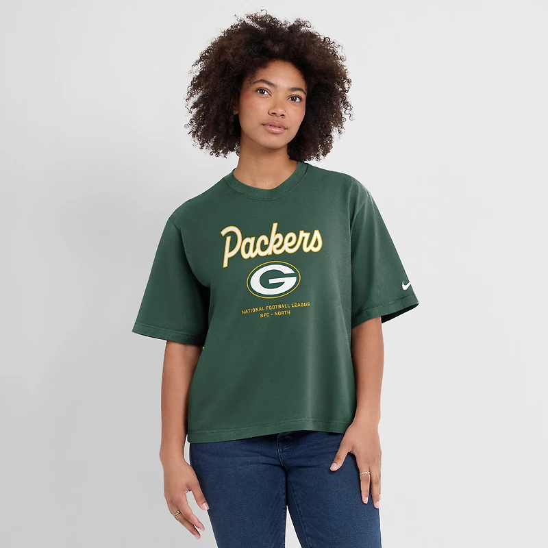 T-shirt Nike Green Bay Packers Essential Relaxed Boxy pour femme