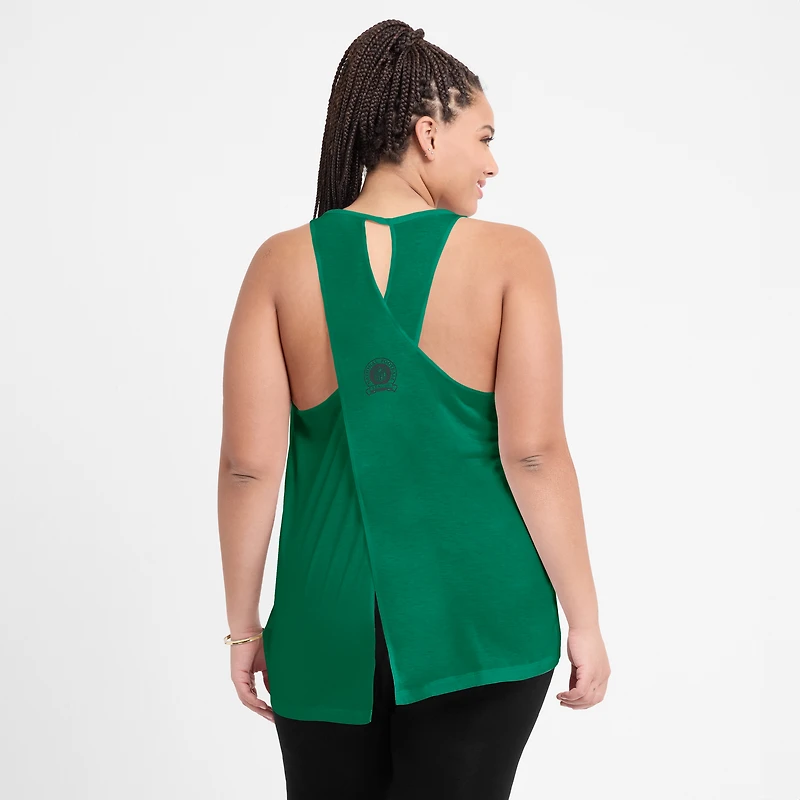 Women's Nike Green Bay Packers Glory Crisscross Dri-FIT Tank Top