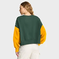 Sweat-shirt oversize à blocs de couleurs Nike Green Bay Packers pour femme