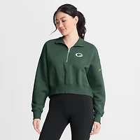 Women's Nike Green Bay Packers Phoenix Fleece Quarter-Zip Sweatshirt