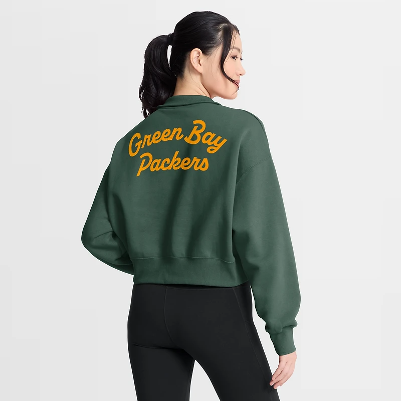 Women's Nike Green Bay Packers Phoenix Fleece Quarter-Zip Sweatshirt