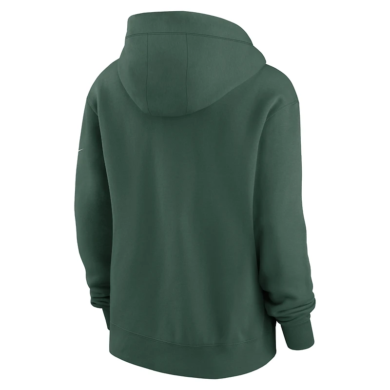 Sweat à capuche entièrement zippé Nike Green Bay Packers Phoenix Rewind pour femme