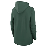 Sweat à capuche entièrement zippé manches raglan Nike Green Bay Packers Primetime pour femme Vert