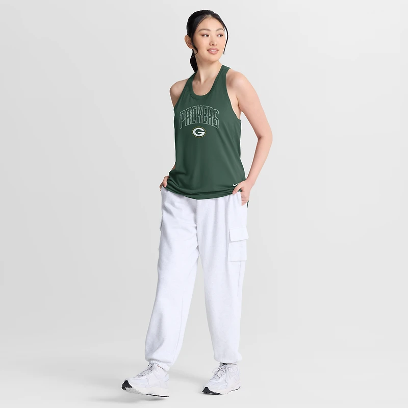 Débardeur Nike Primetime Tri-Blend Dri-FIT vert Green Bay Packers pour femme