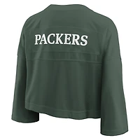 Maillot de mode court en maille Dri-FIT Nike Green Bay Packers Rewind pour femme