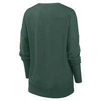 Women's Nike Green Bay Packers Rewind Playback Icon Performance Pullover Sweatshirt