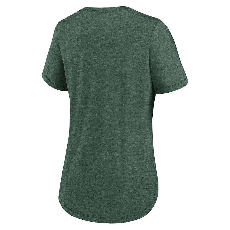 Women's Nike Green Bay Packers Script Tri-Blend T-Shirt
