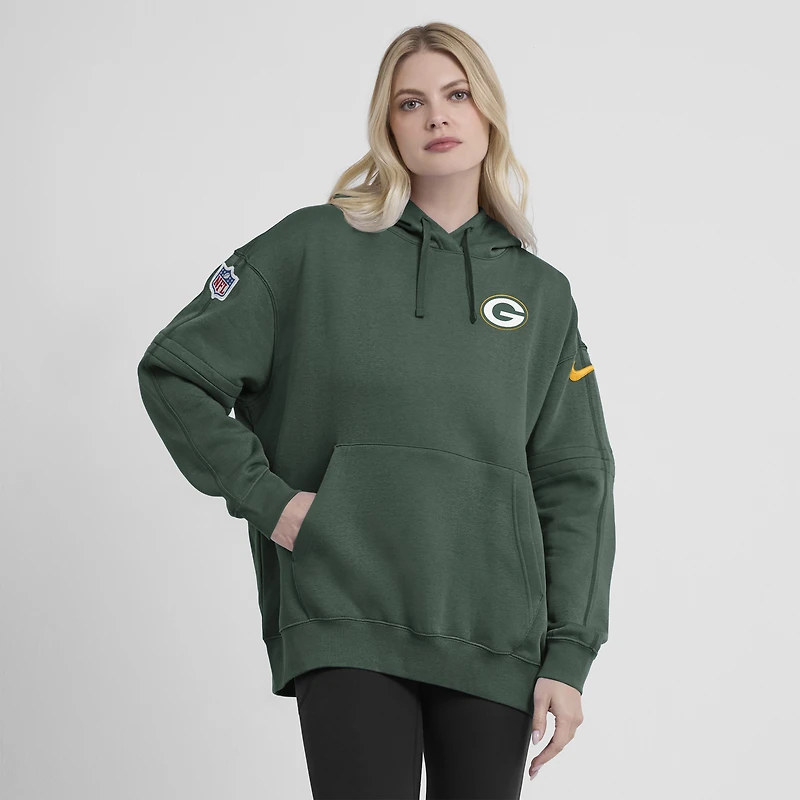 Nike Green Bay Packers Sideline Club Fleece Sweat à capuche pour femme Vert