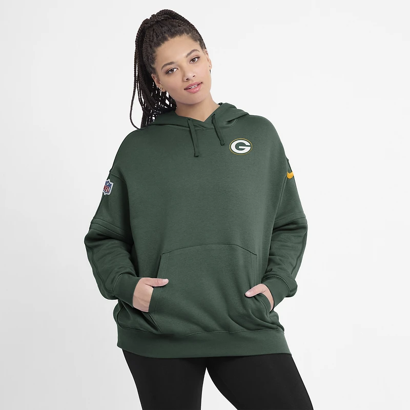 Nike Green Bay Packers Sideline Club Fleece Sweat à capuche pour femme Vert