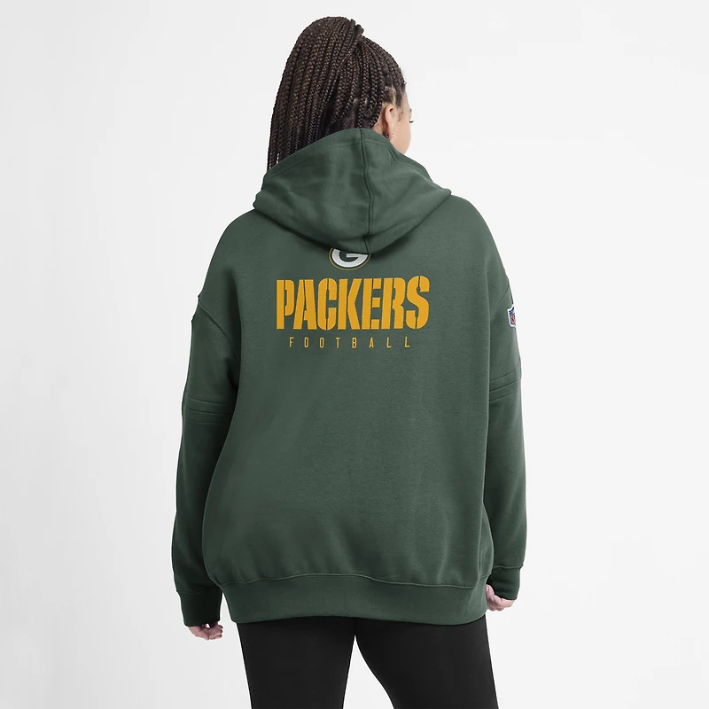 Nike Green Bay Packers Sideline Club Fleece Sweat à capuche pour femme Vert