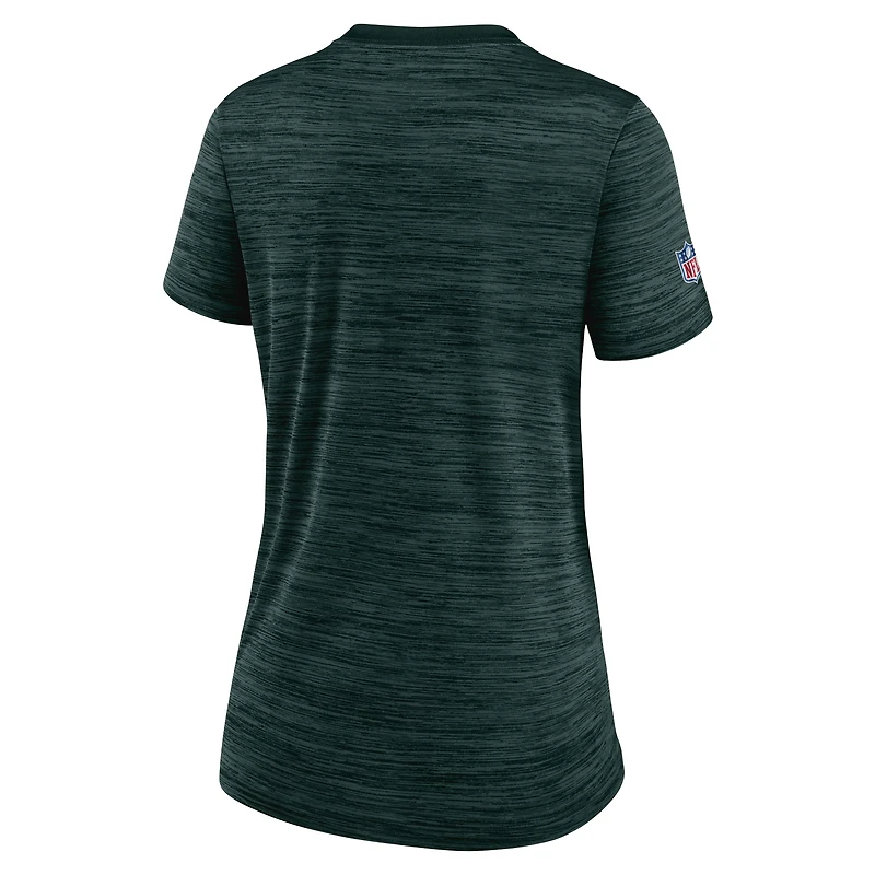 Women's Nike Green Bay Packers Sideline Velocity Lockup Performance - T-Shirt