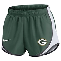 Short Nike Tempo vert Green Bay Packers pour femme