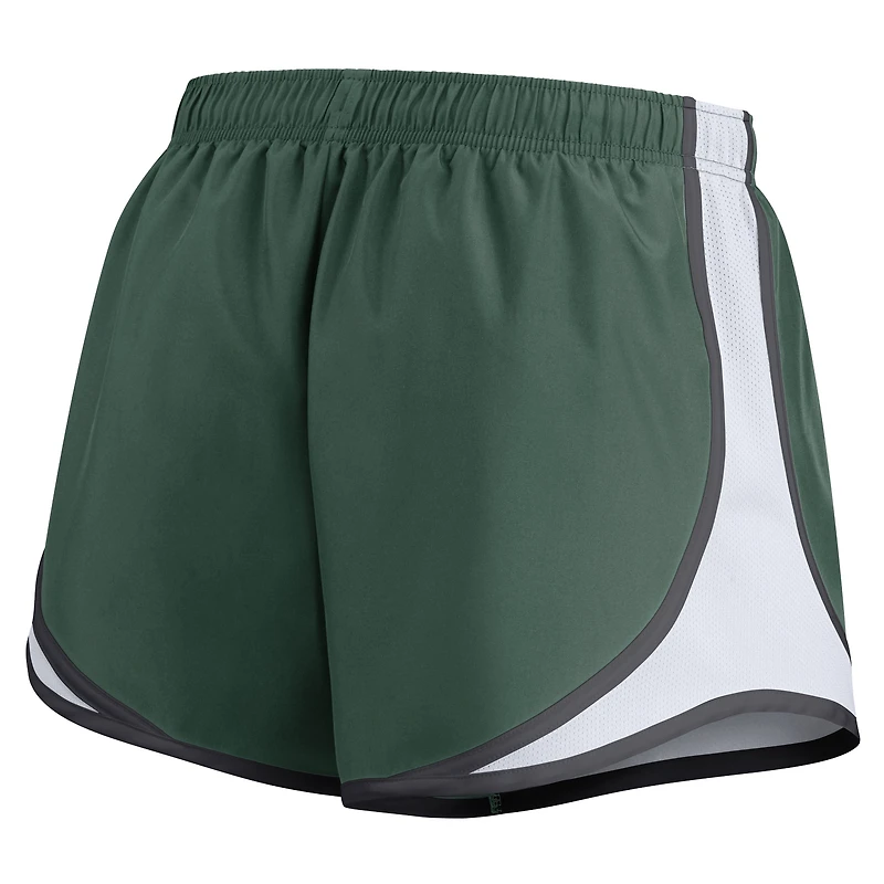 Short Nike Tempo vert Green Bay Packers pour femme