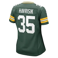 Maillot Nike Lucas Havrisik vert pour femme des Green Bay Packers Team Game