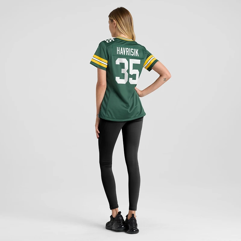 Women's Nike Lucas Havrisik  Green Bay Packers Team Game Jersey