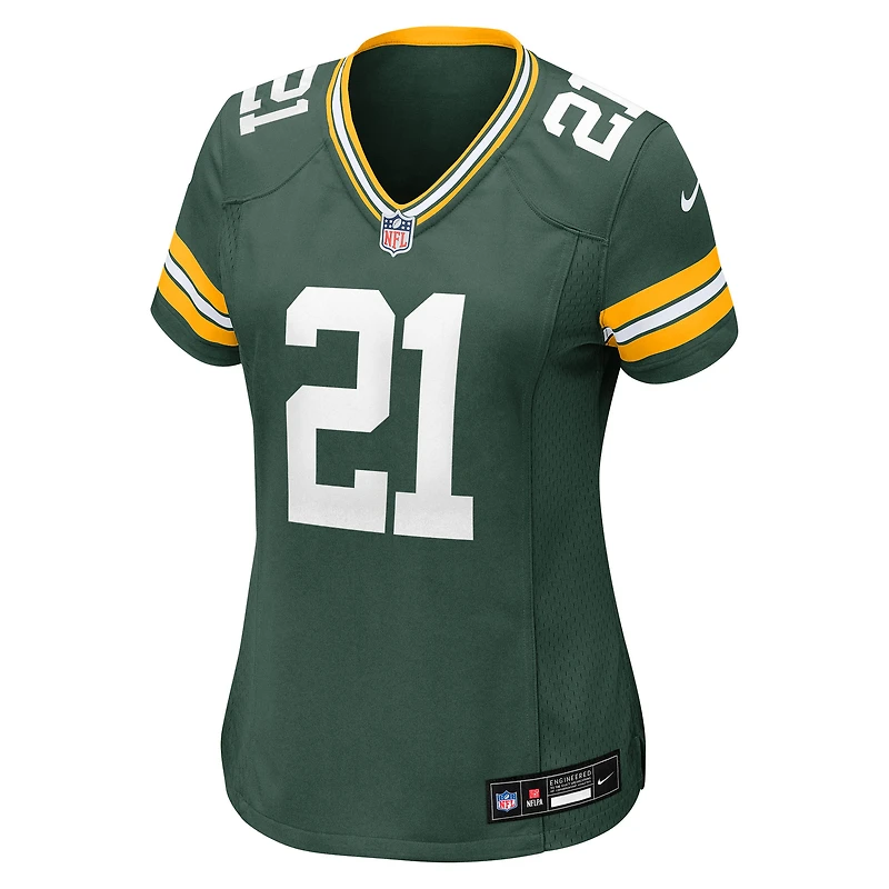 Maillot Nike Nate Hobbs Green pour femme, équipe des Packers de Bay