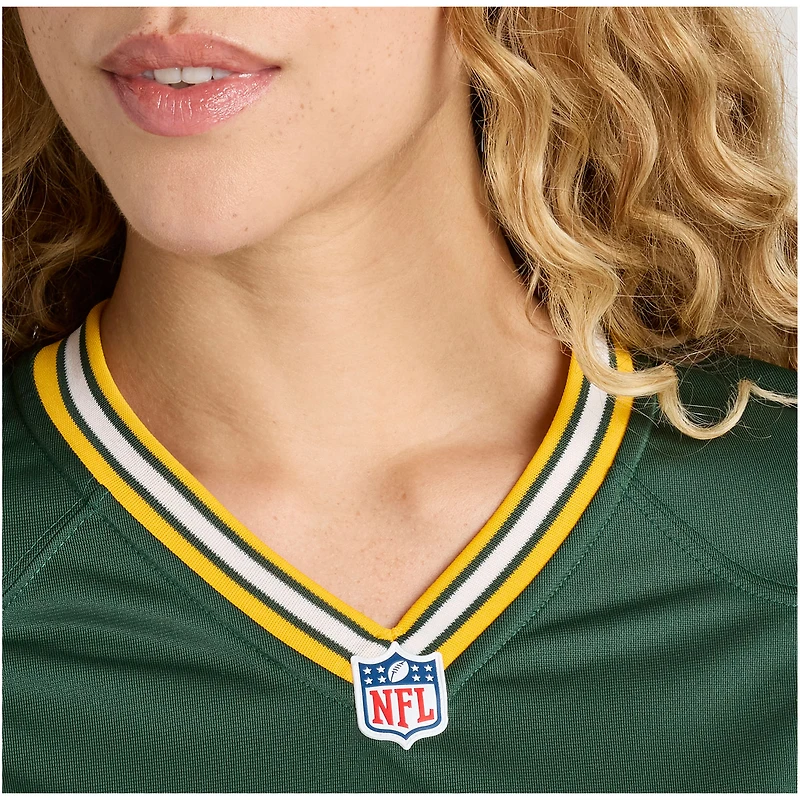 Maillot Nike Nate Hobbs Green pour femme, équipe des Packers de Bay