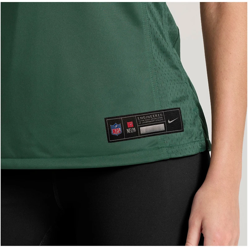 Maillot Nike Nate Hobbs Green pour femme, équipe des Packers de Bay