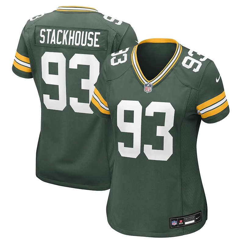 Maillot Nike Nazir Stackhouse vert pour femme des Green Bay Packers