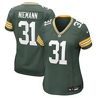 Maillot Nike Nick Niemann vert pour femme des Green Bay Packers