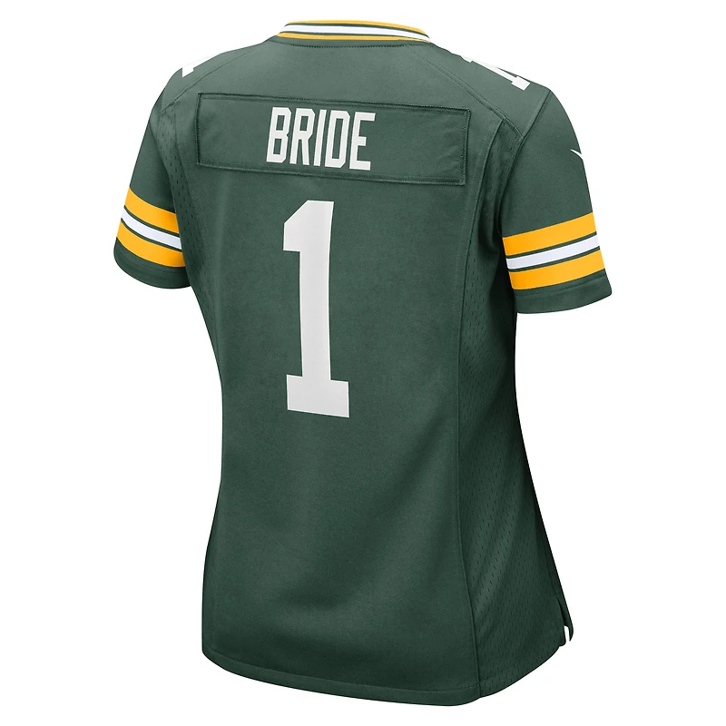 Women's Nike Number 1 Bride Green Bay Packers Game Jersey