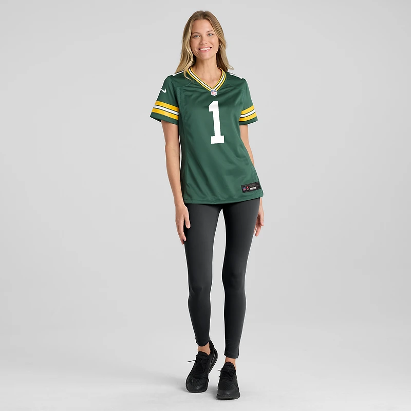 Women's Nike Number 1 Bride Green Bay Packers Game Jersey