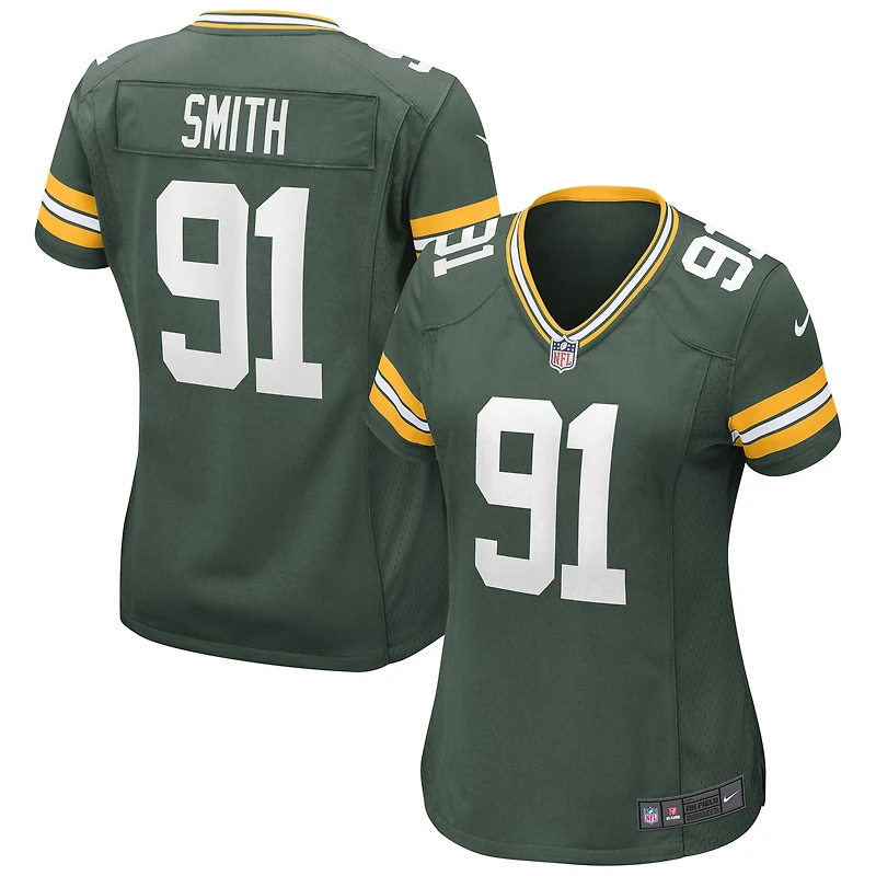 Maillot de match Nike Preston Smith Green Bay Packers pour femme