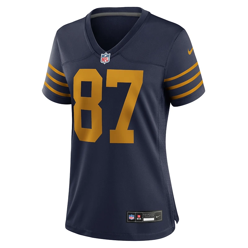 Maillot Nike Romeo Doubs bleu marine pour femme des Packers de Green Bay, édition 1923