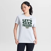 Women's Nike White Green Bay Packers Primetime T-Shirt