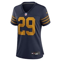 Maillot Nike Xavier McKinney bleu marine pour femme des Packers de Green Bay, édition 1923