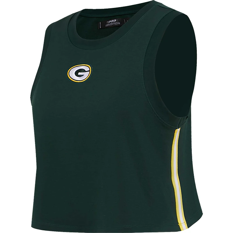 Débardeur court classique Pro Standard Green Bay Packers Ombre Wordmark pour femmes