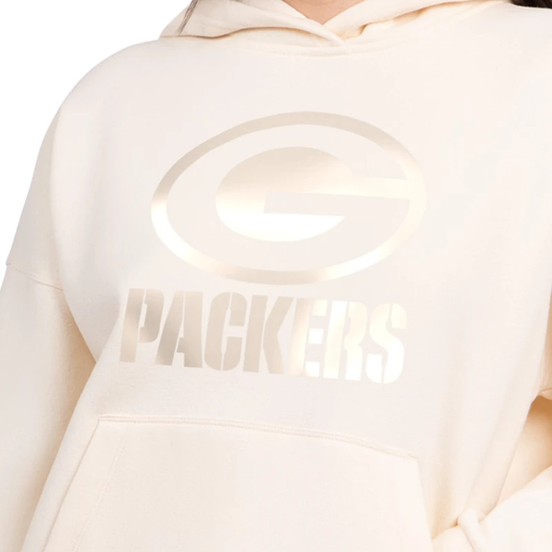 Sweat à capuche de voyage décontracté Green Bay Packers Pastels, couleur crème Starter Cream pour femme