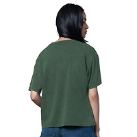 T-shirt surdimensionné pour femme, Heather Green, des Packers de Green Bay, membre du Temple la renommée