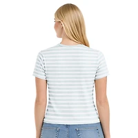T-shirt rayé pastel vert menthe des Packers de Green Bay pour femmes