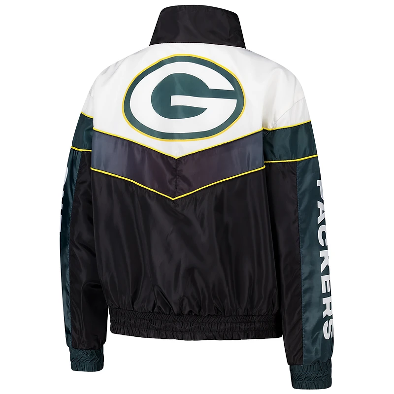 Veste de survêtement à fermeture éclair 1/4 pour femme The Wild Collective Green Bay Packers