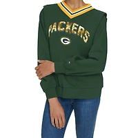 Sweat-shirt à col en V Alice des Packers de Green Bay pour femme Tommy Hilfiger