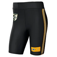 Short de motard WEAR by Erin Andrews pour femmes, noir, Green Bay Packers