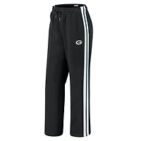 Pantalon droit color-block noir pour femme WEAR by Erin Andrews des Green Bay Packers