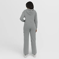 Women's WEAR by Erin Andrews Gray Green Bay Packers Waffle-Knit Long Sleeve Hooded Shirt & Pants Lounge Set