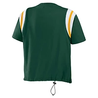 T-shirt cintré colorblock vert Green Bay Packers pour femme WEAR by Erin Andrews