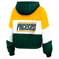 Veste coupe-vent entièrement zippée à blocs de couleurs pour femme WEAR by Erin Andrews Green Bay Packers