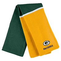 Women's WEAR by Erin Andrews Green Green Bay Packers Colorblock Cuffed Knit Hat with Pom and Scarf Set