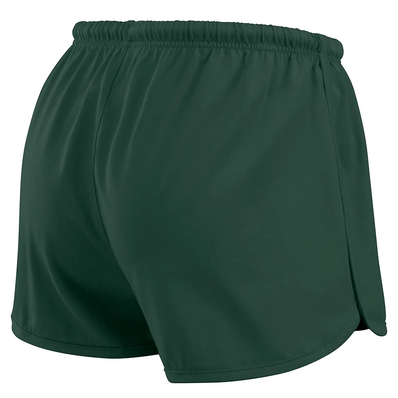 Ensemble de détente pour femme WEAR by Erin Andrews Green Bay Packers, t-shirt à manches longues et short en jersey rugby épais