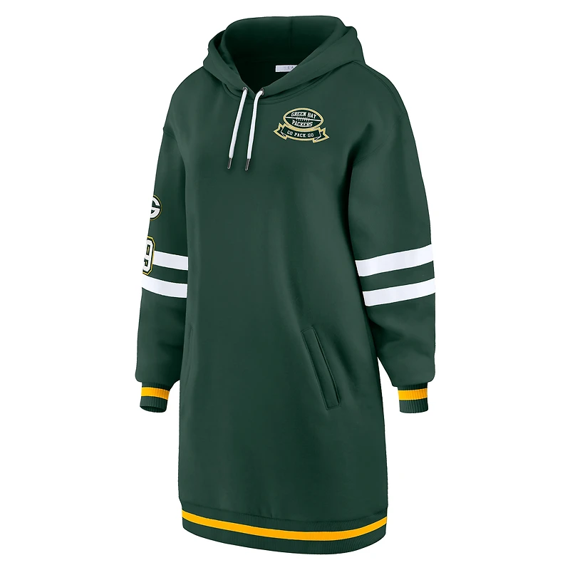 Women's WEAR by Erin Andrews Green Bay Packers Hoodie Dress