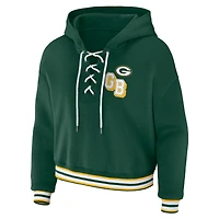 Sweat à capuche lacets pour femme WEAR by Erin Andrews Green Bay Packers