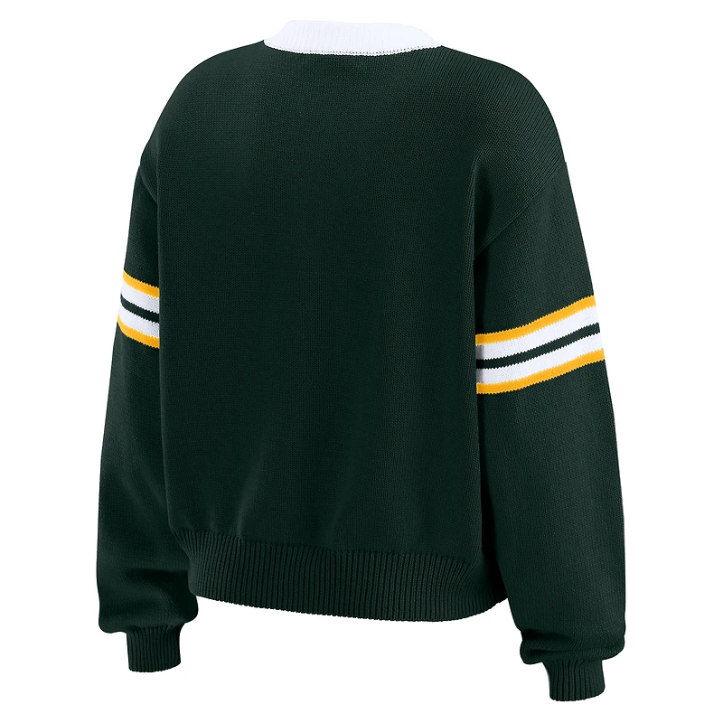 Sweat-shirt à lacets pour femme WEAR by Erin Andrews Green Bay Packers