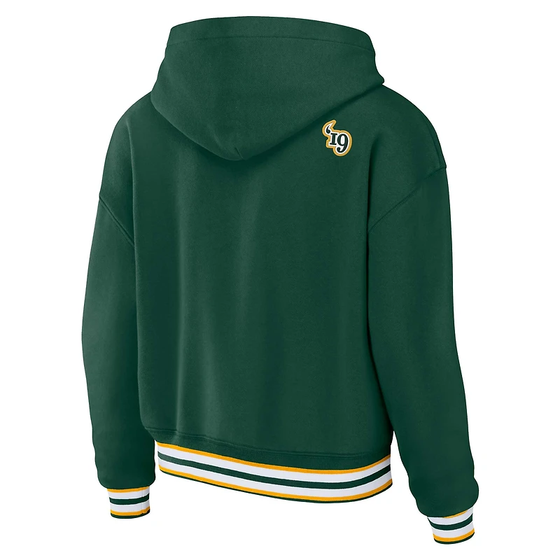 Sweat à capuche lacets grande taille pour femme WEAR by Erin Andrews Green Bay Packers
