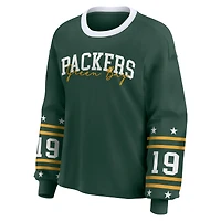 T-shirt de sport à manches longues grande taille pour femme WEAR by Erin Andrews Green Bay Packers