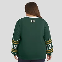 T-shirt de sport à manches longues grande taille pour femme WEAR by Erin Andrews Green Bay Packers