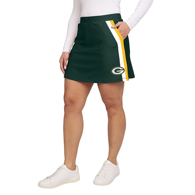 Women's WEAR by Erin Andrews Green Bay Packers Stripe Skort